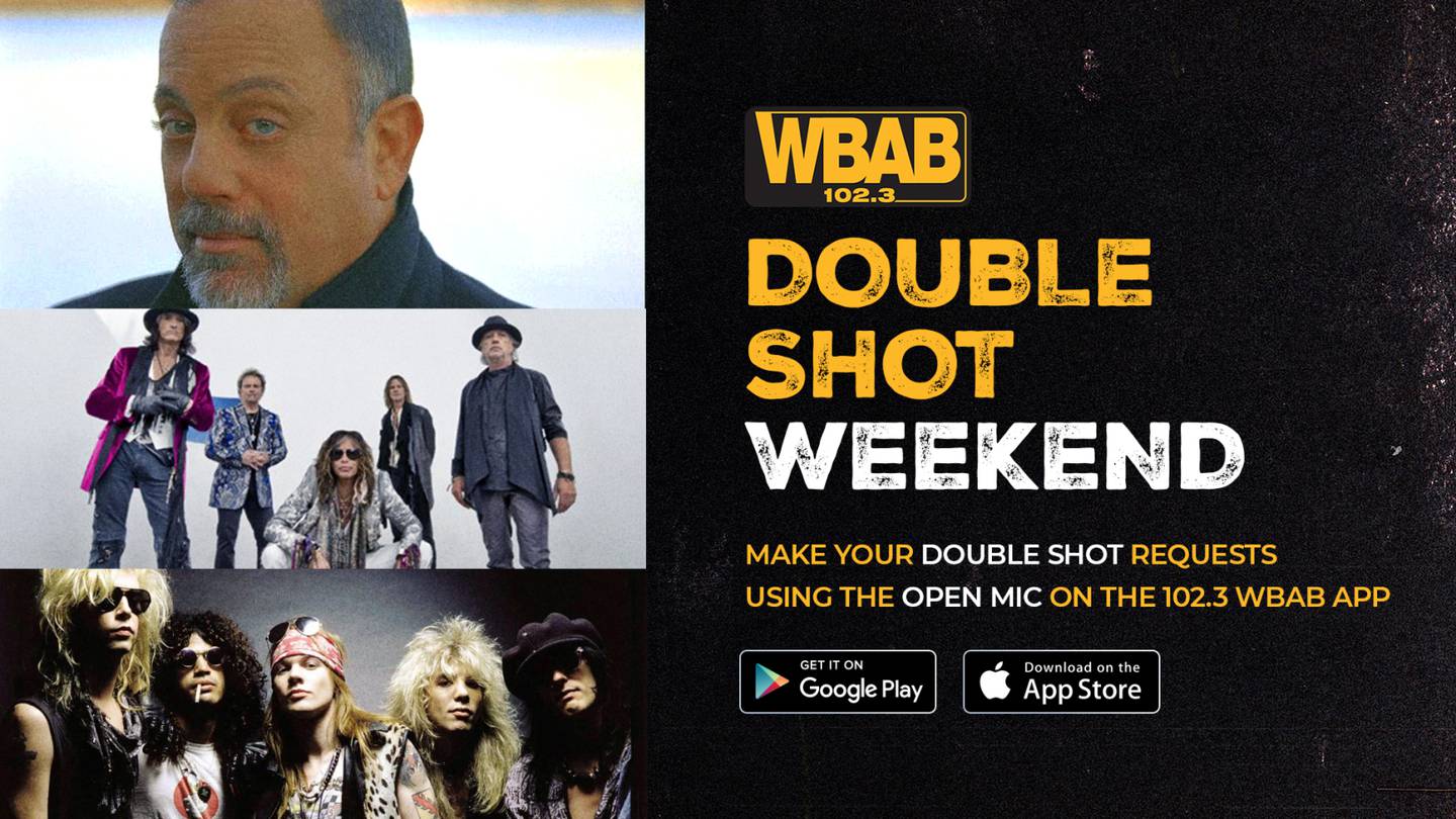 Listen To 102.3 WBAB’s Double Shot Weekend