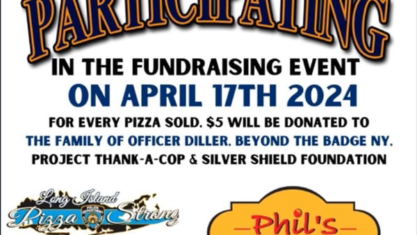 Officer Diller Fundraiser at Phil's Pizzeria of Syosset