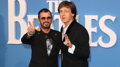 Ringo Starr & Paul McCartney dance together at Los Angeles bash