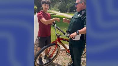 South Florida deputies brighten 13-year-old’s day with new bicycle