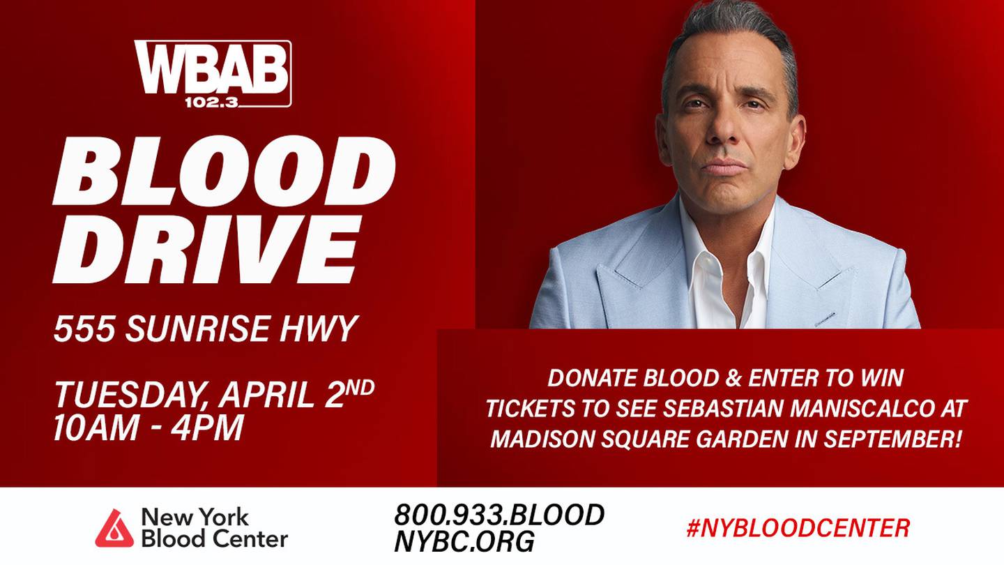 Give Blood & You Could Win Sebastian Maniscalco Tickets