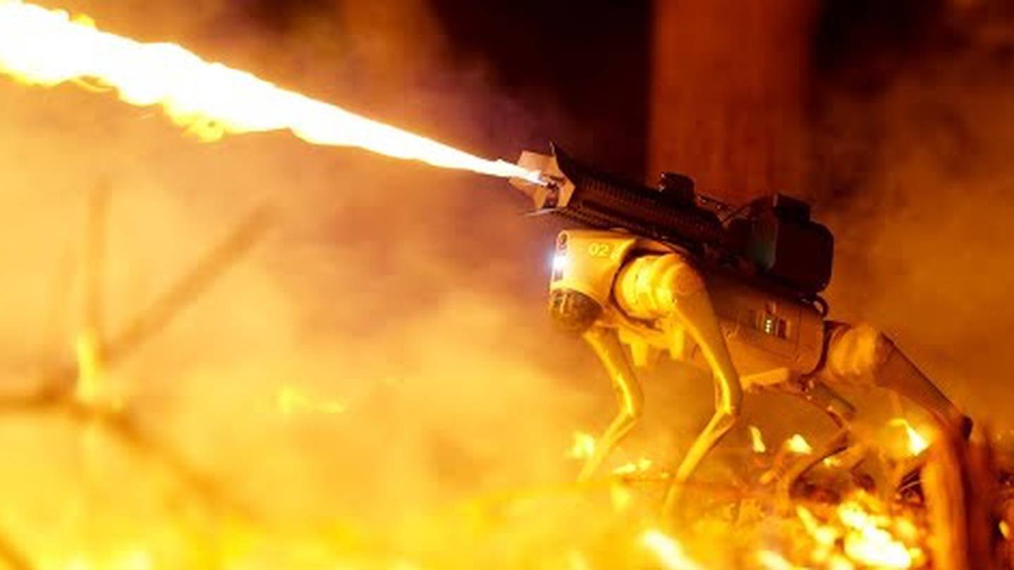 WATCH: Flamethrower Dogs Are Real And You Can Buy One