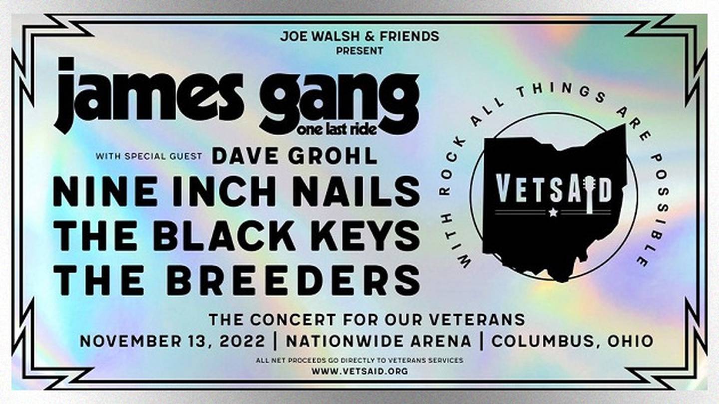 Joe Walsh's 2022 VetsAid concert to feature James Gang reunion, Dave