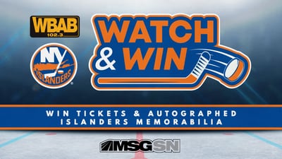 102.3 WBAB Islanders on MSGSN Watch & Win Sweepstakes