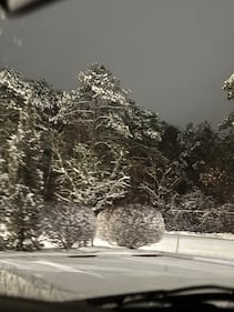 Esmeralda sent us these photos of plowing the snow in Bellport