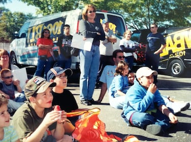 Long Islanders collecting supplies for first responders in the days after 9.11.2001. Candlelight vigil at the WBAB/WBLI studios in the days after 9.11.2001. Long Islanders lending a hand at the WBAB studios in the days after 9.11.2001