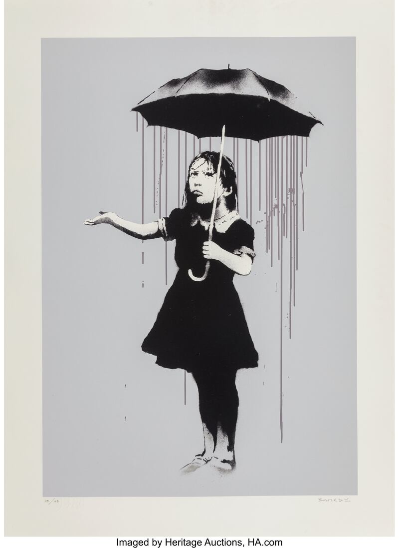 Banksy Nola (Grey Rain)