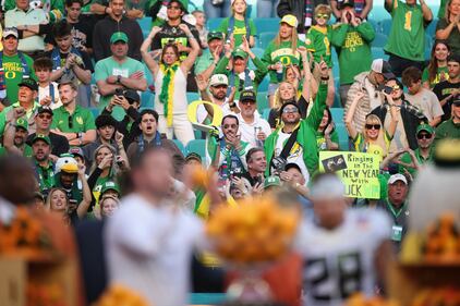 College Football Playoff Quarterfinal Capital One Orange Bowl CFP Oregon Ducks Texas Tech Red Raiders Hard Rock Stadium Miami Gardens, Florida